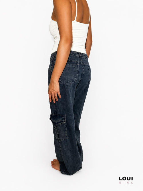 Calça Cargo Lavagem Suja