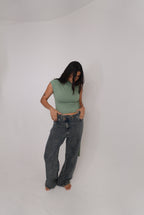 Calça Jeans Kylie Lavagem Sujinha