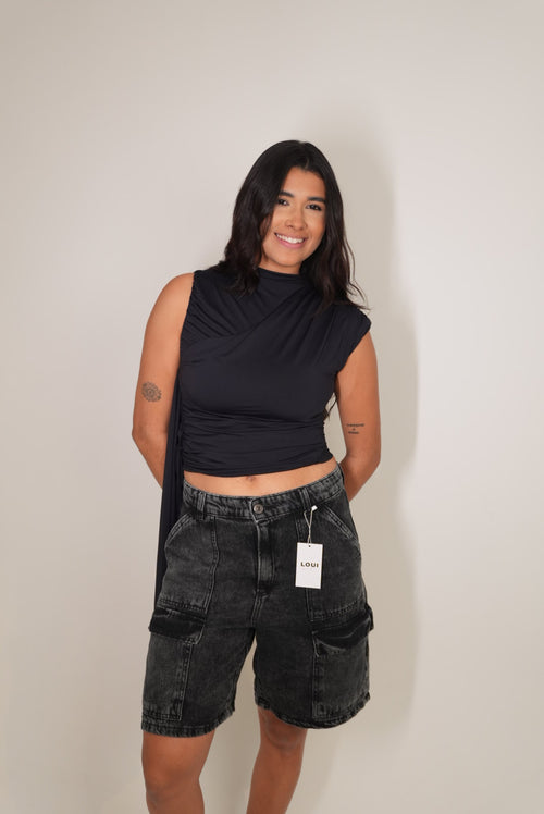 Bermuda Jeans Cargo Bella