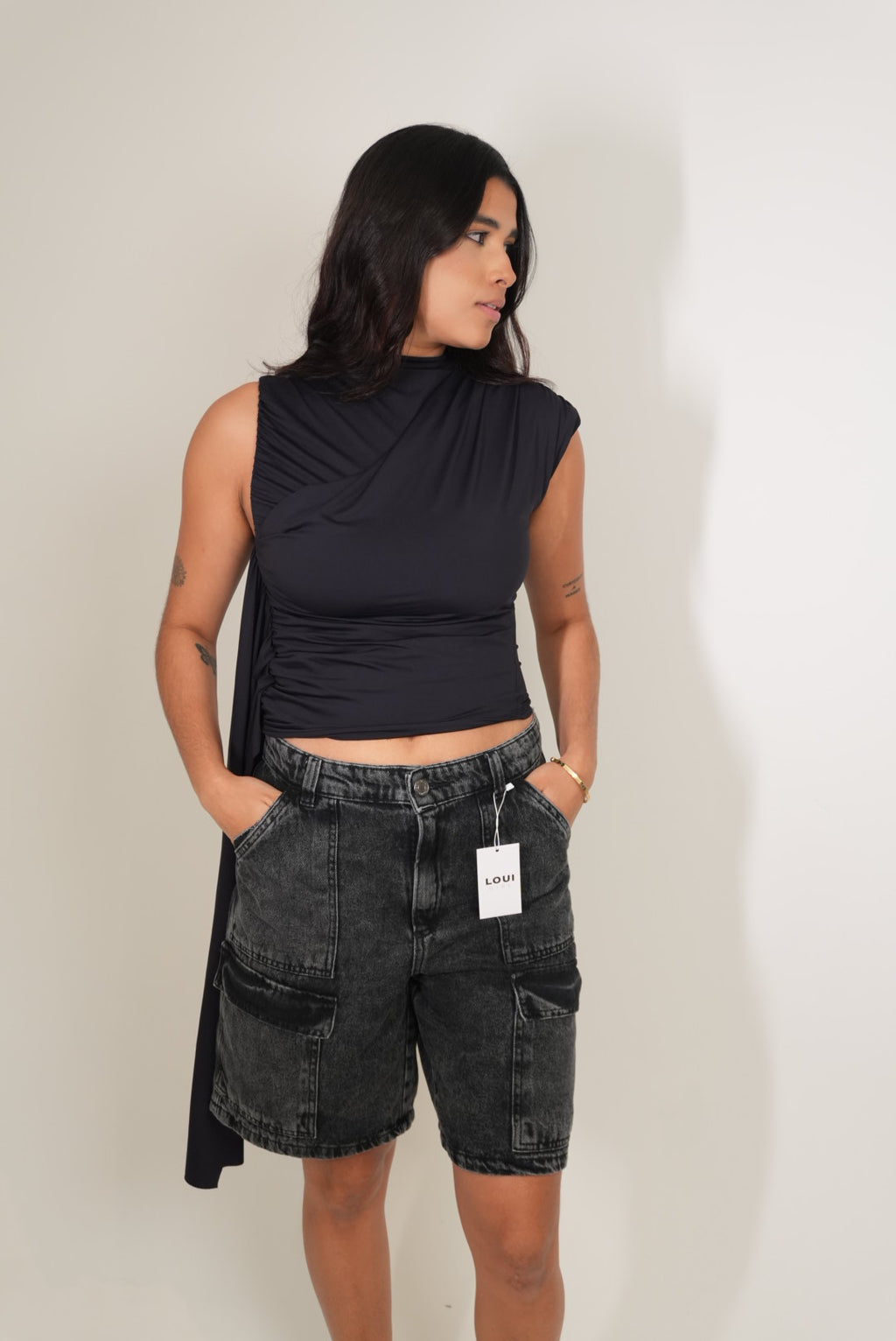 Bermuda Jeans Cargo Bella