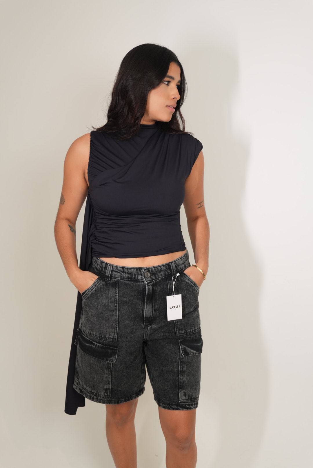 Bermuda Jeans Cargo Bella