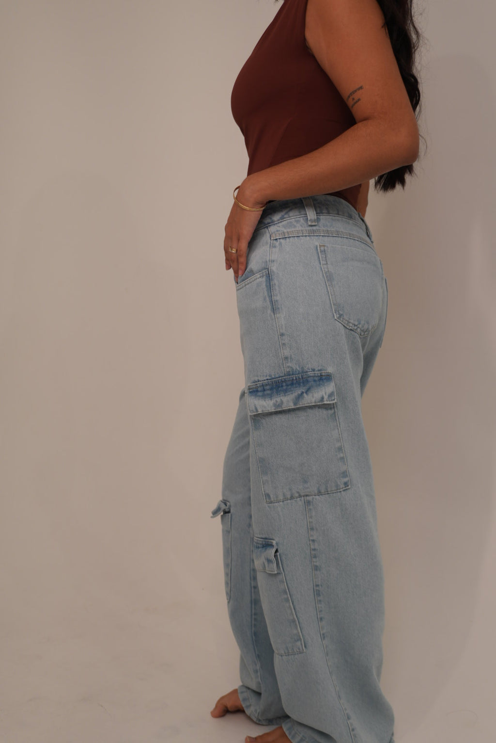 Calça Jeans Cargo Hailey