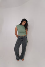 Calça Jeans Kylie Lavagem Sujinha