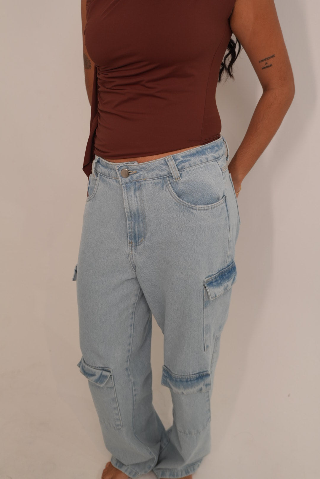 Calça Jeans Cargo Hailey