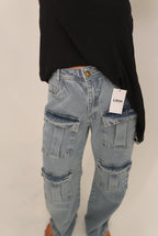 Calça Jeans Cargo Gigi