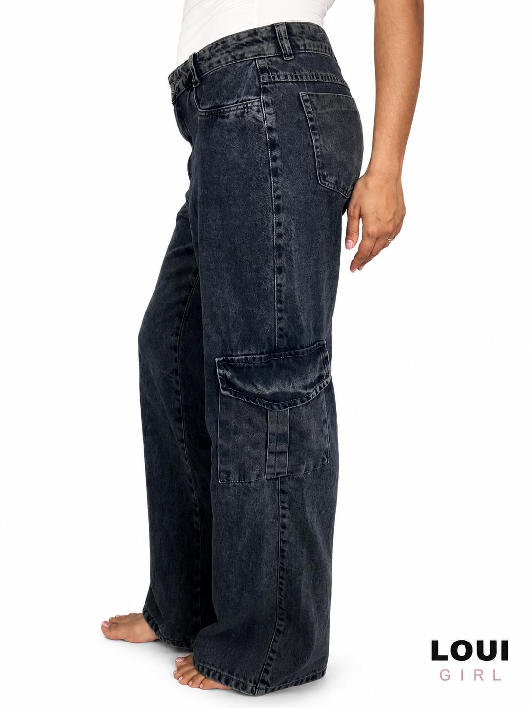 Calça Cargo Lavagem Suja